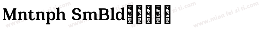 Montnapha SemiBold字体转换